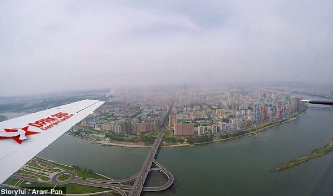 Полет над Пхеньяном: воздушная съемка столицы Северной Кореи (3 фото + 1 видео)