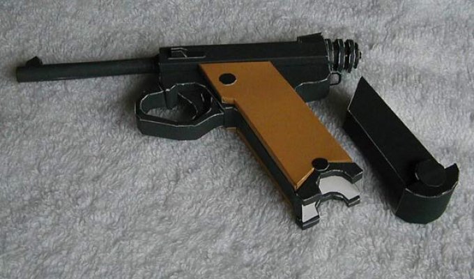 Самодельные бумажные пистолеты (50 фото)
