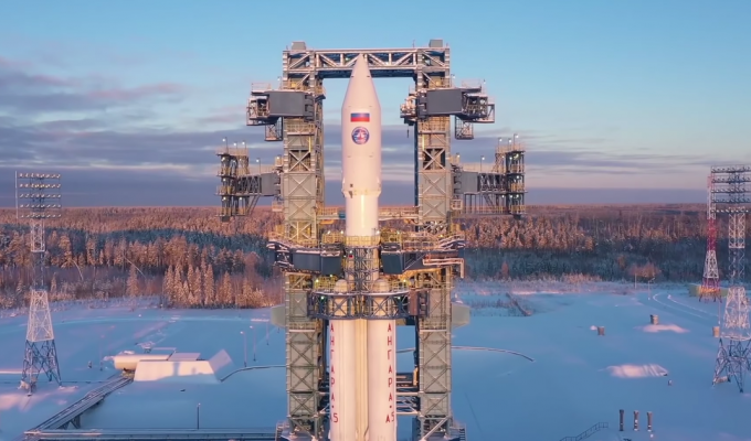 С космодрома Плесецк стартовала тяжелая ракета-носитель «Ангара-А5» (2 фото + 1 видео)
