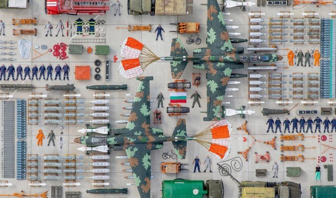 Фотограф ВВС сфотографировал истребители и вооружение с воздуха в рамках «Тетрис-челленджа» (11 фото)