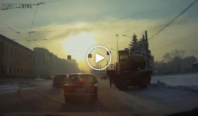 Наглый угон при сотрудниках ДПС в Челябинске