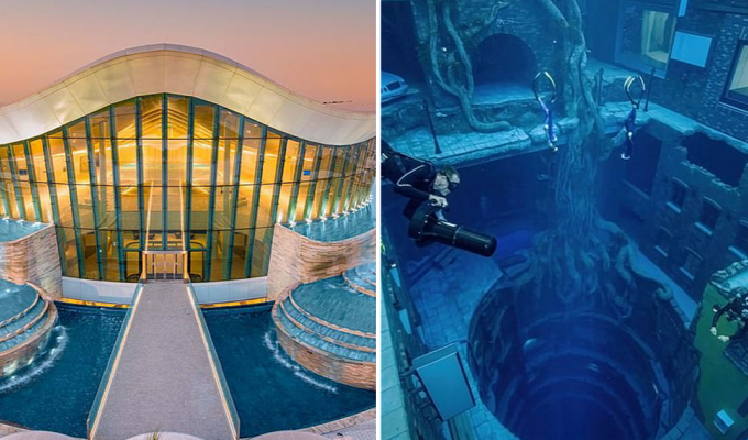 В Дубае открылся самый глубокий бассейн в мире (10 фото + 1 видео)