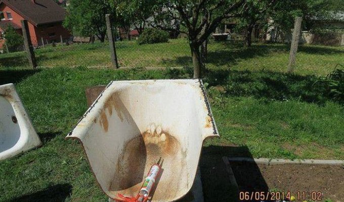 Хлебопечка из старой ванны своими руками (7 фото)