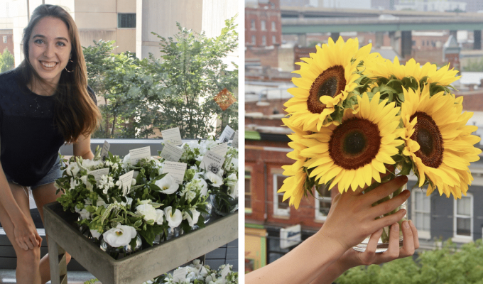 Врач собирает цветы на свадьбах незнакомцев, чтобы подарить их пациентам (7 фото)