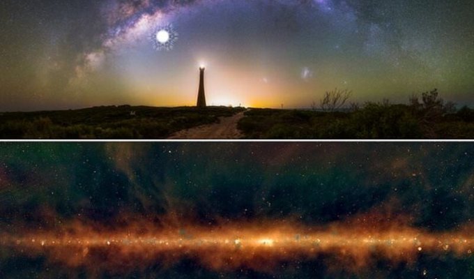 Снимок Млечного Пути в радиоволнах открыл многое о нашей галактике (9 фото)