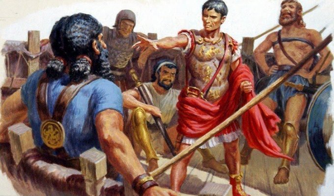 Как Юлий Цезарь попал в плен к пиратам (3 фото)