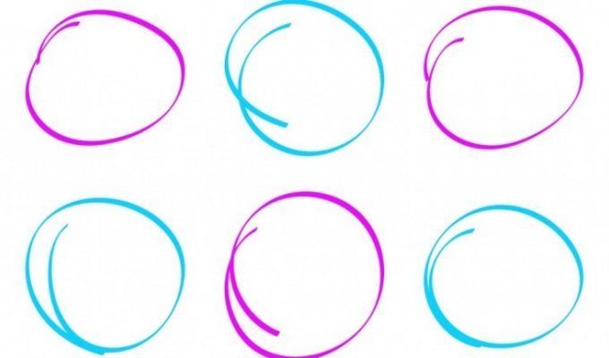 То, как вы рисуете круг, может сказать многое о вашем прошлом (1 фото)
