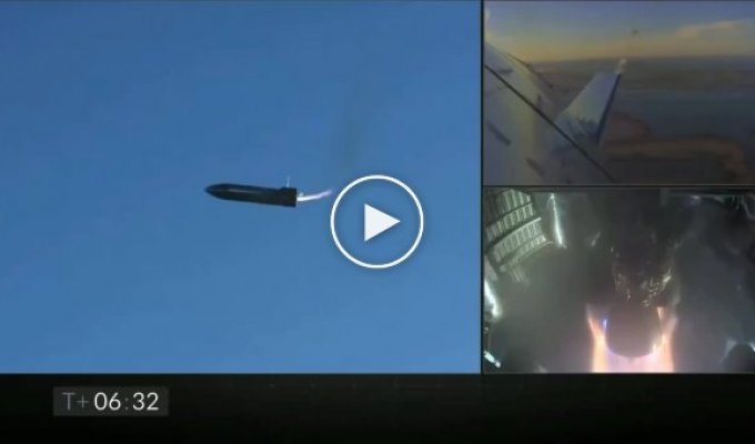 Эпичный взрыв прототипа ракеты SpaceX Starship при посадке