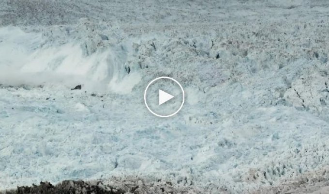 Зрелищные кадры. Сход ледника в Гренландии