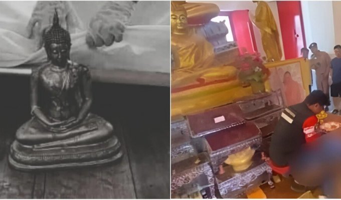 В Таиланде мужчину, разгромившего храм, убил Будда (4 фото)