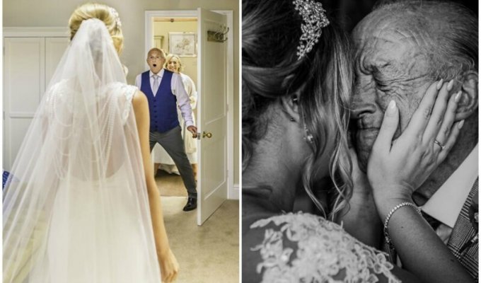 26 трогательных фото отцов, которые не сдержали эмоций на свадьбе дочерей (27 фото)