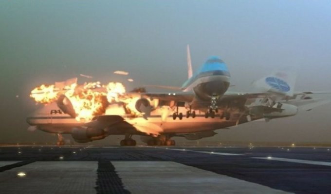 Самая крупная авиакатастрофа в истории произошла на земле (8 фото)
