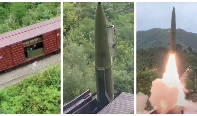 В КНДР заявили о своей мощи, показав запуск баллистической ракеты, неожиданным способом (5 фото + 1 видео)