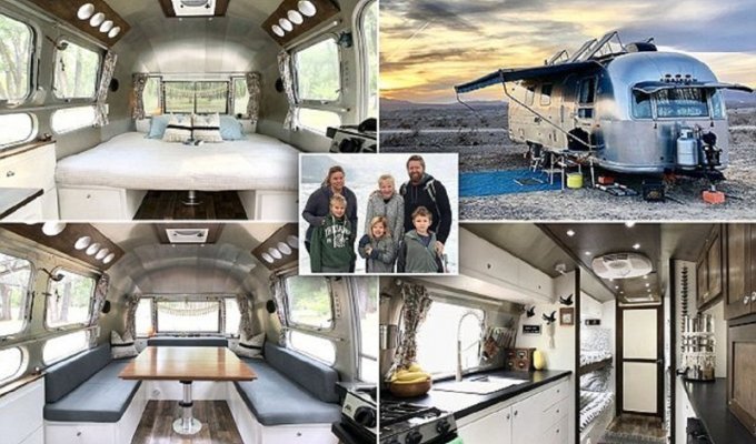 Семья с четырьмя детьми поменяла шикарный дом на фургон для путешествий (12 фото)
