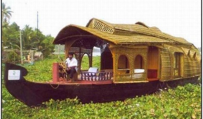 Индийские лодки-дома (21 фото)