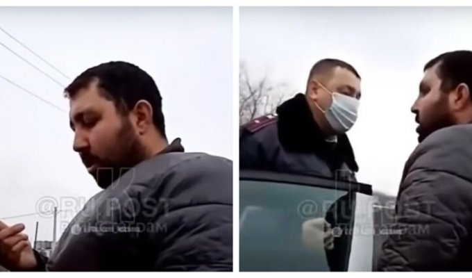Армянин назвал Кузбасс своей землёй и угрожал сотрудникам ДПС (3 фото + 1 видео)