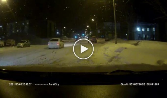 Столкновение трех машин в Петропавловске