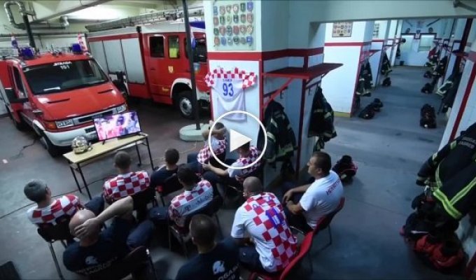 Хорватские пожарные и решающий удар в футбольном матче