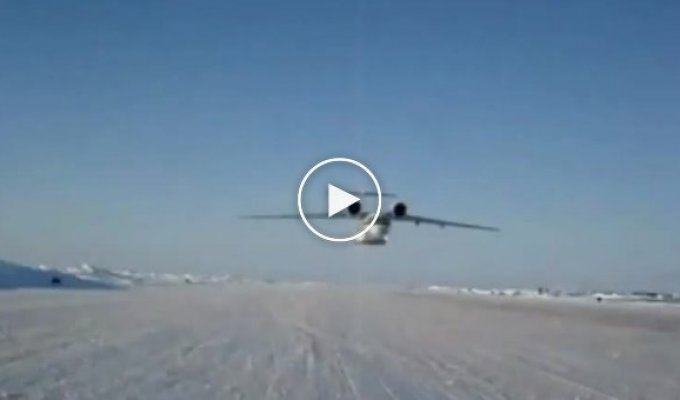 Проход и посадка на лед АН-72
