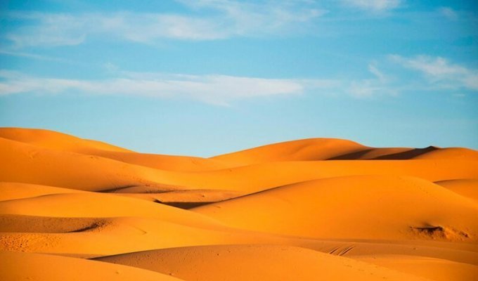 Какова толщина слоя песка в пустынях? (6 фото)