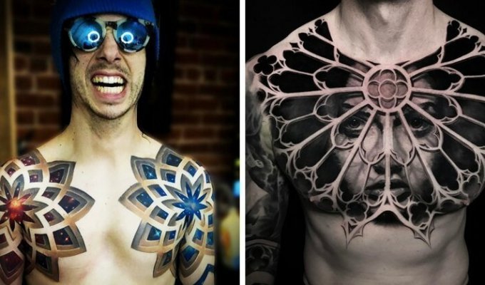 17 татуировок на груди, которые затмят собой все украшения (18 фото)