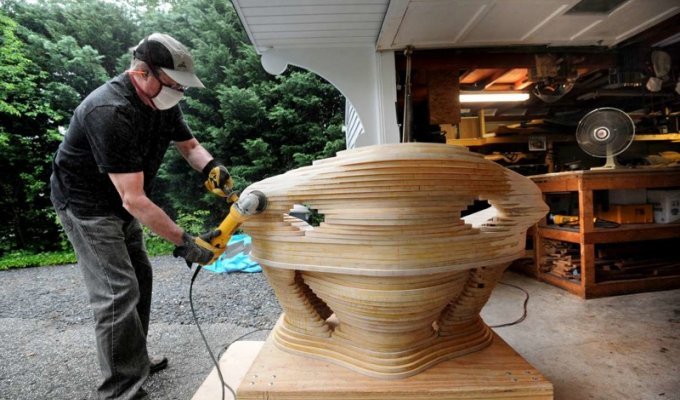 Как создаются необычные деревянные скульптуры Дэвида Кноппа (20 фото)