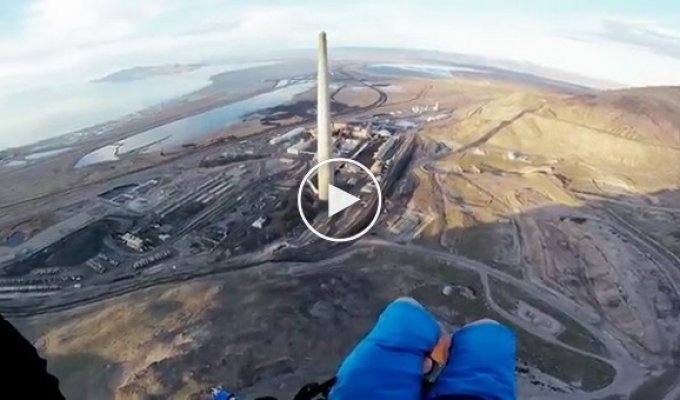 Завораживающий полет на параплане над Большим Соленым озером   