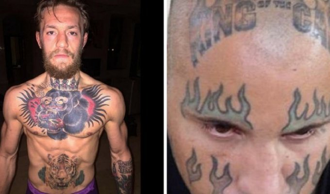 Самые идиотские татуировки бойцов смешанных единоборств (16 фото)