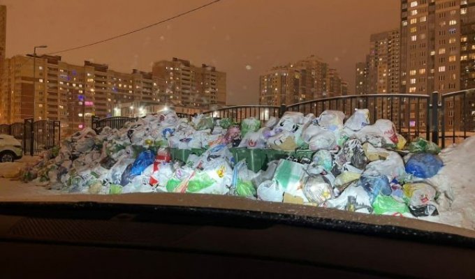 В Петербурге настоящий ад с уборкой снега и мусора (10 фото + 2 видео)