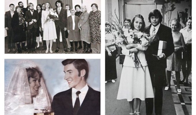 Свадебные фото советских знаменитостей (17 фото)