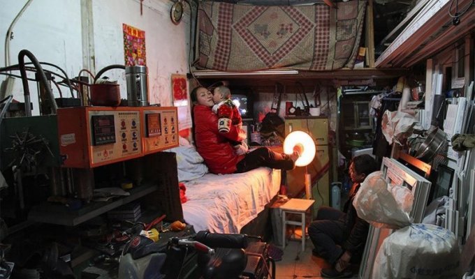 Китайци, которые живут там же, где и работают (15 фото)