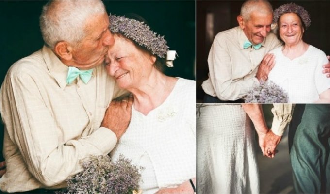 Грузинская пара сыграла свадьбу после 55 лет вместе (10 фото)