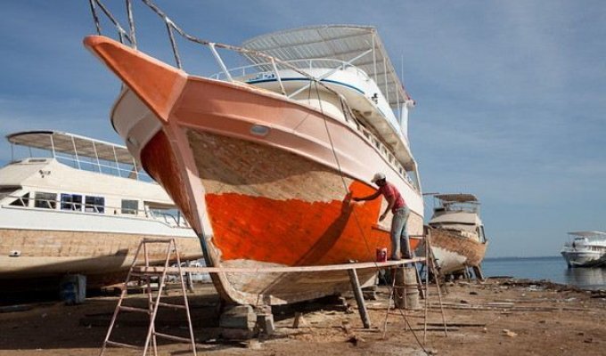 Строительство яхт по-египетски (17 фото)