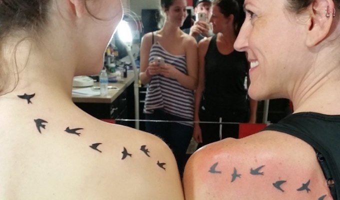 Милые парные татуировки мам и дочерей, доказывающие, что их связь вечна (31 фото)