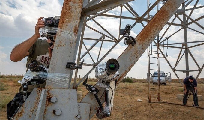 Как снимают взлет ракеты на Байконуре (40 фото)