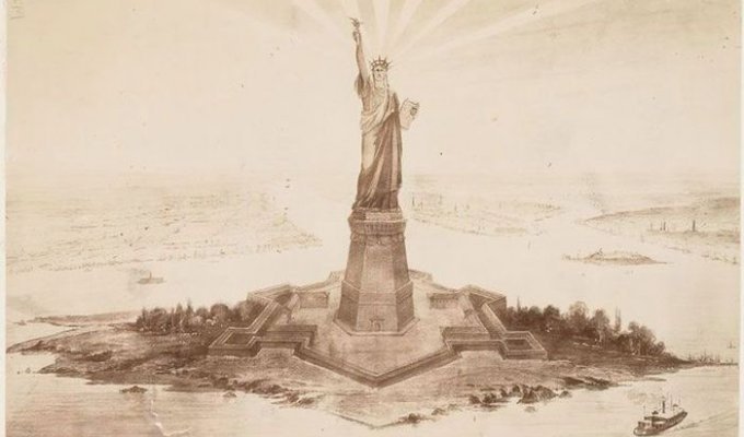 Редкие снимки со строительства статуи Свободы (11 фото)
