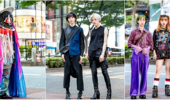Модные персонажи на улицах Токио (36 фото)