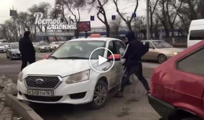 Таксистские разборки в Ростове (мат)