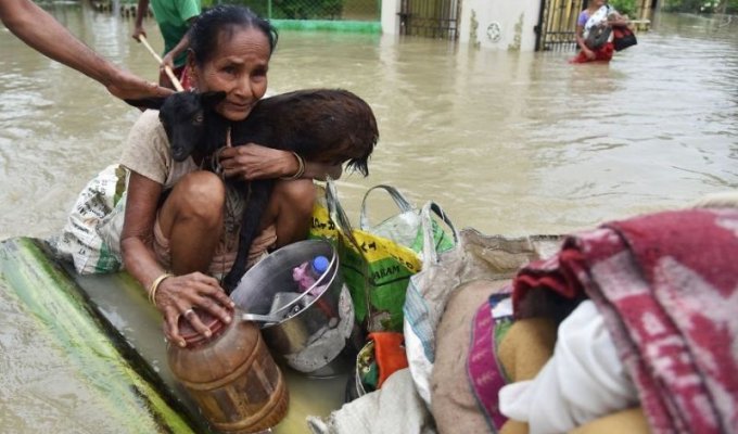 Наводнения в Южной Азии с лихвой переплюнули непогоду в Техасе (24 фото)
