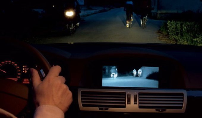 BMW с прибором ночного виденья (8 фото)