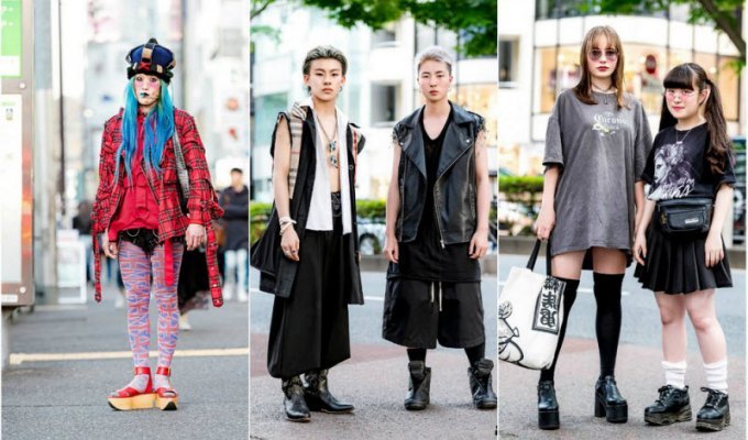Модные персонажи на улицах Токио 26.07.18 (36 фото)