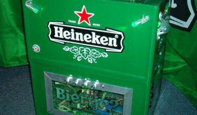 Компьютер в стиле пива Heineken (моддинг)