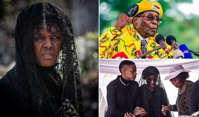 Вдову Роберта Мугабе оштрафовали за ненадлежащее захоронение мужа (5 фото)
