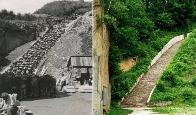 История концлагеря Маутхаузен и его лестницы (9 фото)
