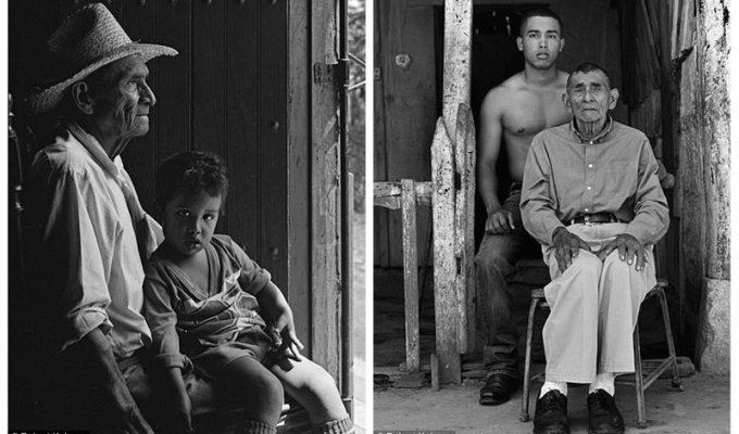 Фотограф вернулся в маленький городок через 20 лет и воссоздал портреты его жителей (8 фото)