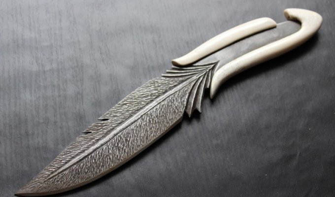 Нож от Златоустовских мастеров "ПЕРО" (5 фото)