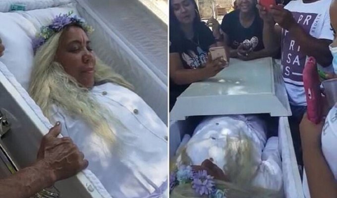 Доминиканка отрепетировала собственные похороны (9 фото + 1 видео)