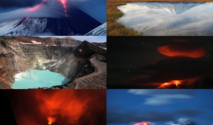 Виды Камчатки: Извержение вулкана Ключевская сопка