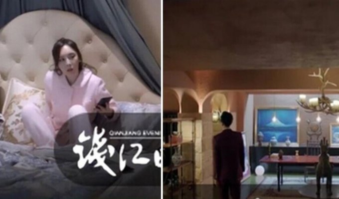 Богатая китаянка увидела в сериале собственную спальню с лежащей актрисой (4 фото)