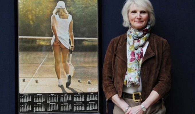 Самая продаваемая фотография в истории: голая теннисистка (2 фото)